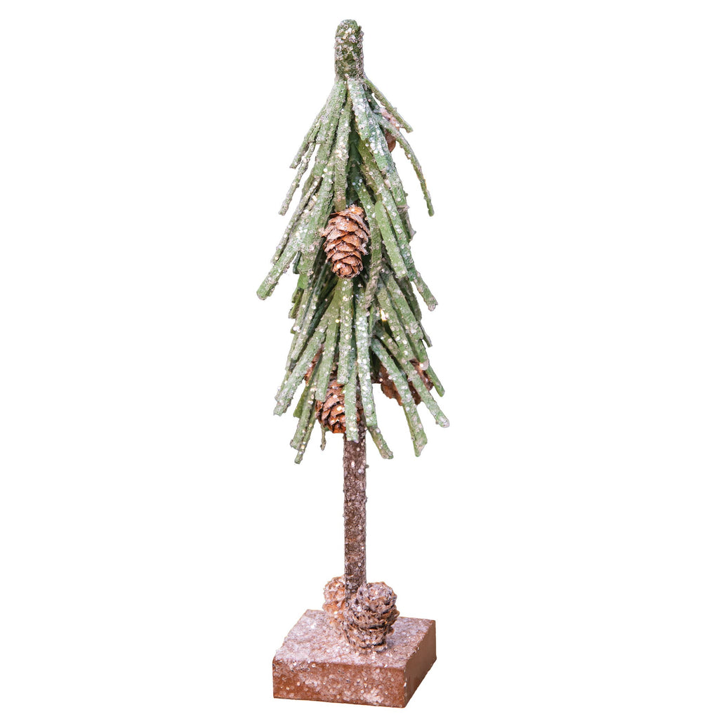 Glittered Pinecone Tree, 10 inch