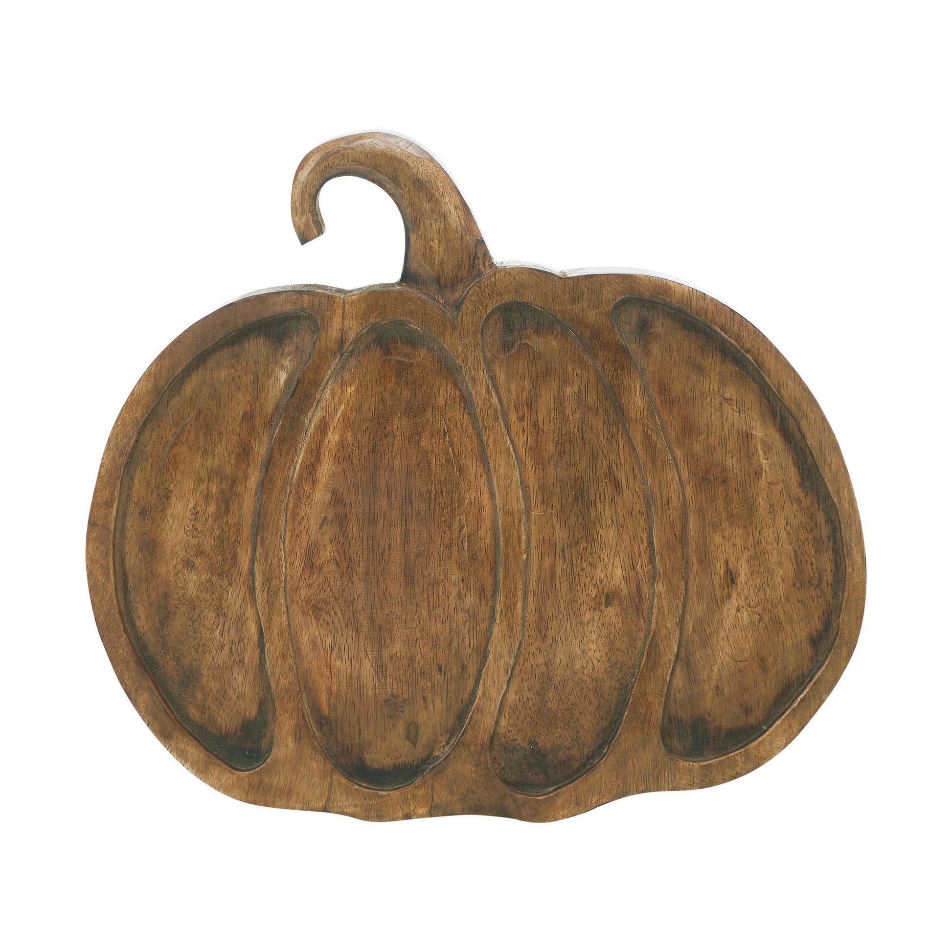 Wooden Pumpkin Decorative Tray
