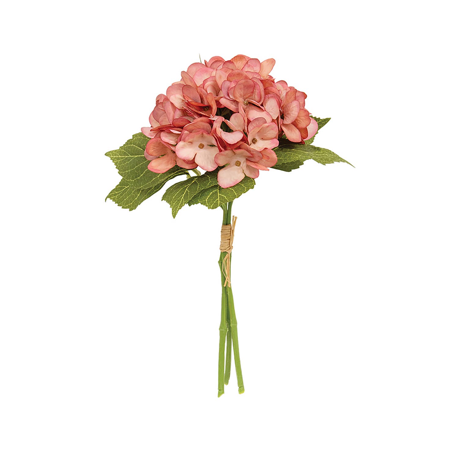 Rose Pink Hydrangea Bouquet - 11.5"