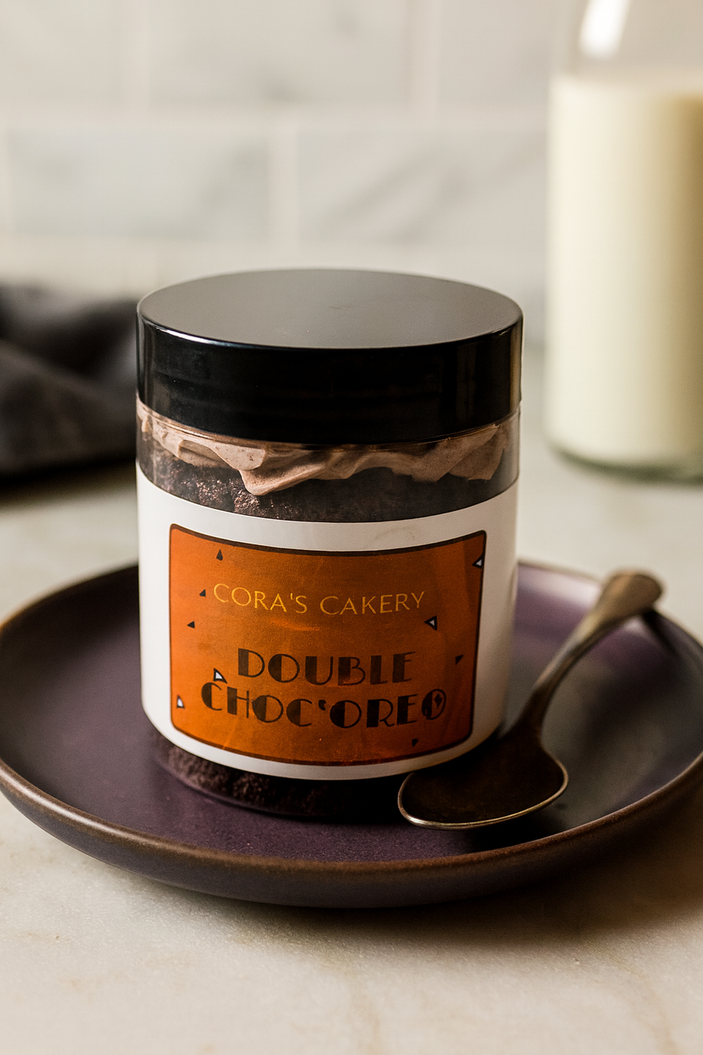 Double Chocolate Oreo Cake Jar
