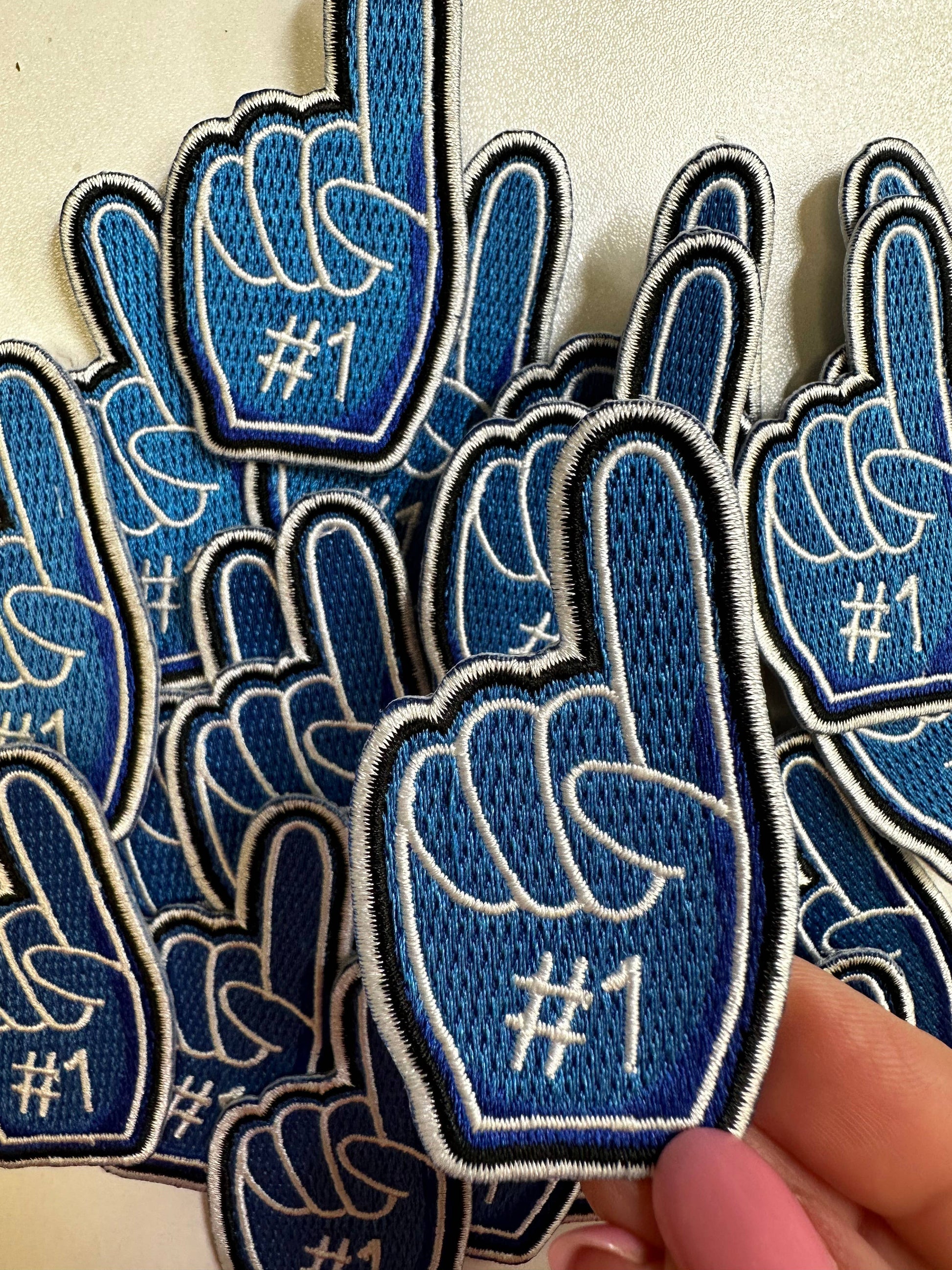 Fan finger, finger patch, fan patch, sports patch, game day