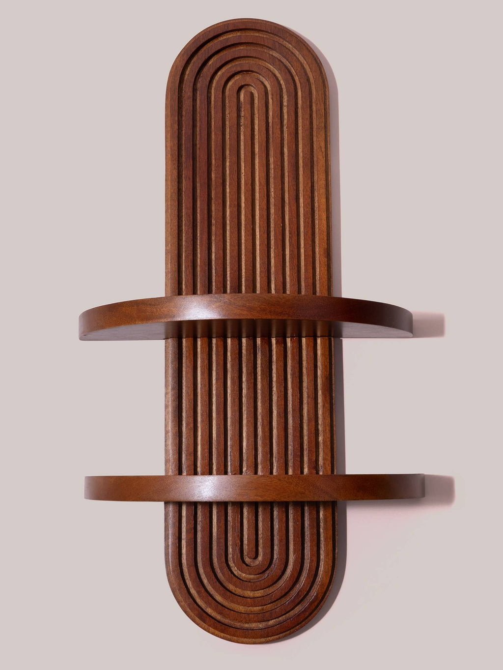 Arched Wood Wall Shelf MCM