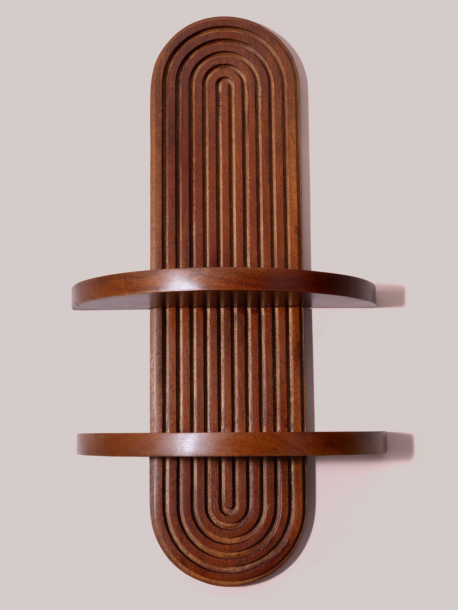 Arched Wood Wall Shelf MCM