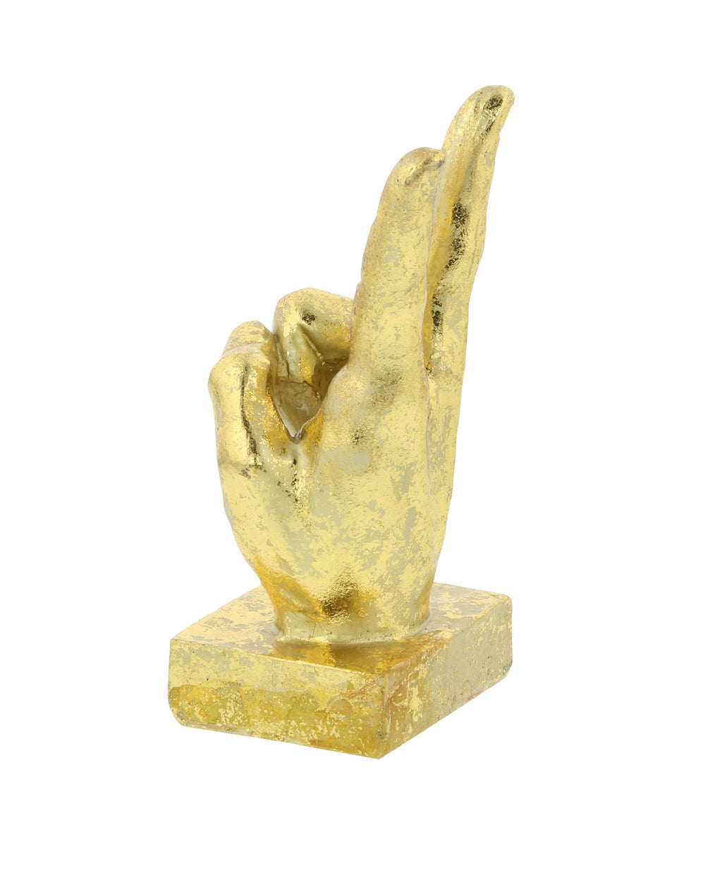 Traditional Gold Polystone Sculpture