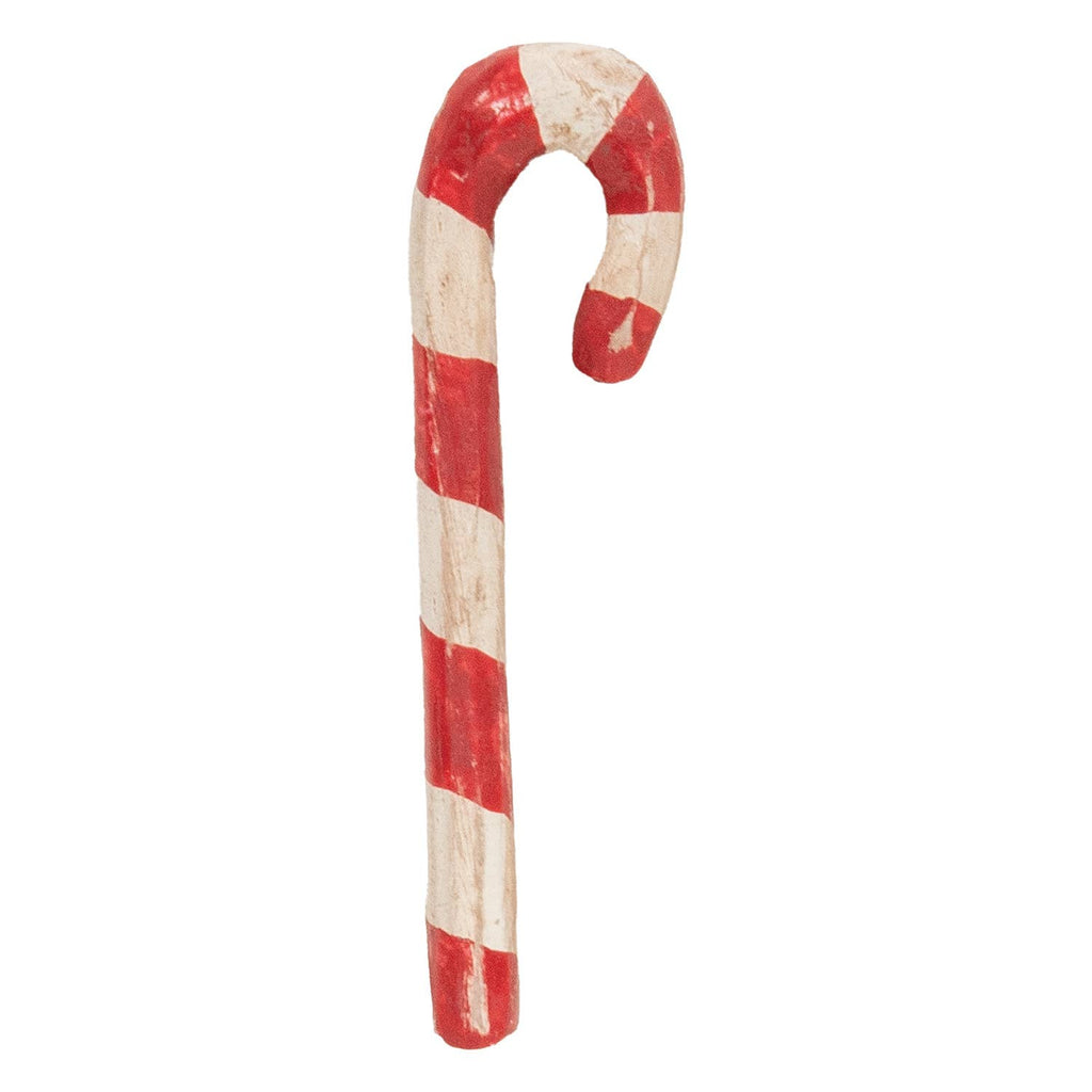12/Set - Carved Look Resin Antiqued Candy Canes - 3"H