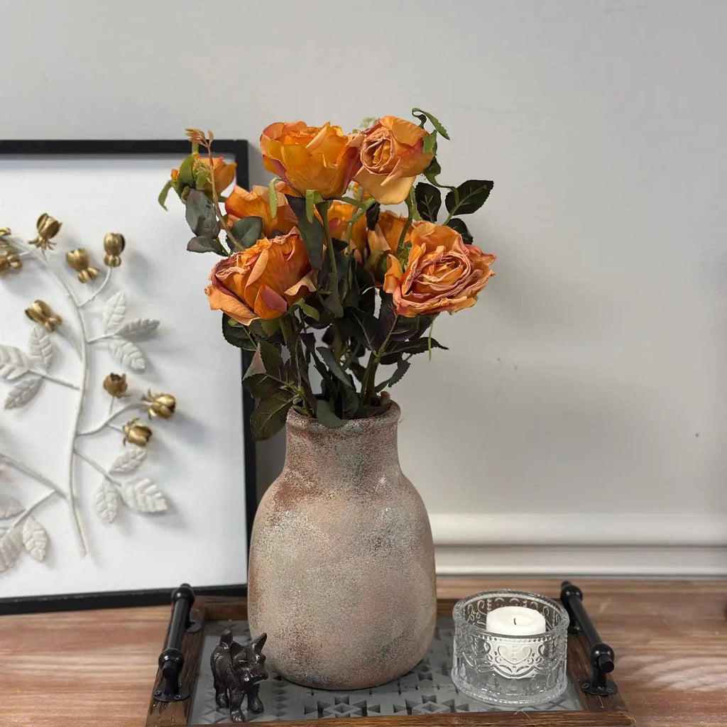 Rustic Aged Terracotta Vase