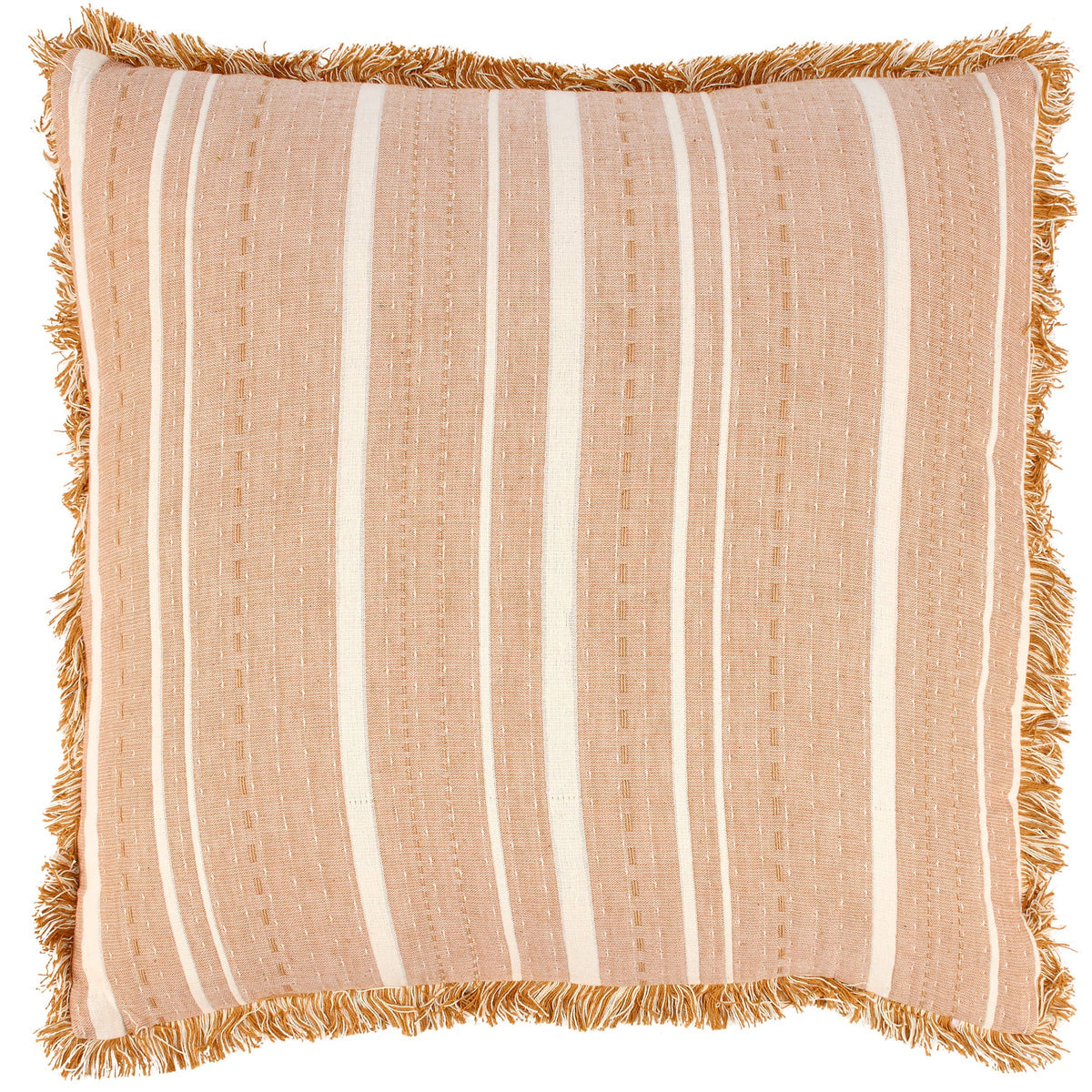 Striped Rust Pillow