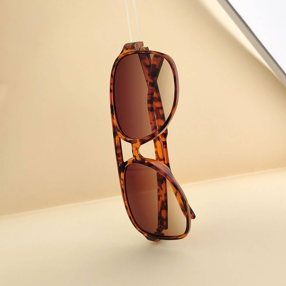 Vintage Double Bridge Aviator Sunglasses_CWASG0113