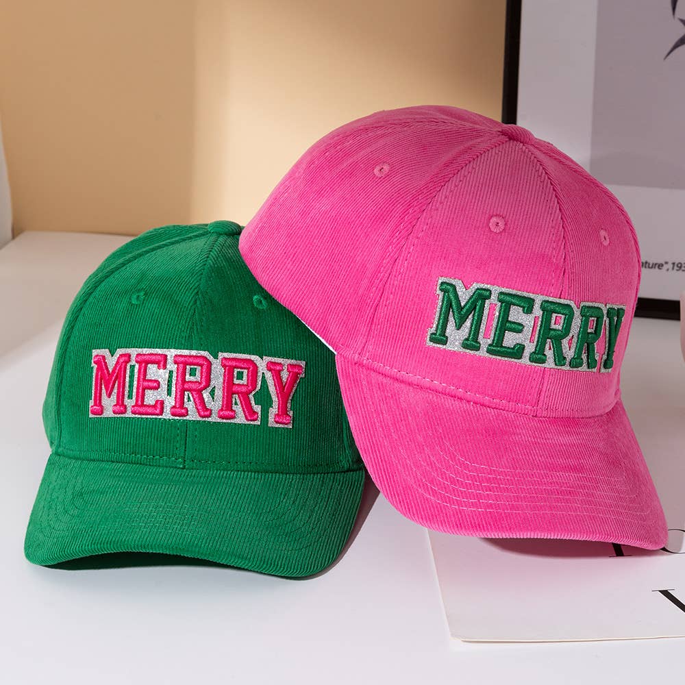 Pink & Green Merry Trucker Hat