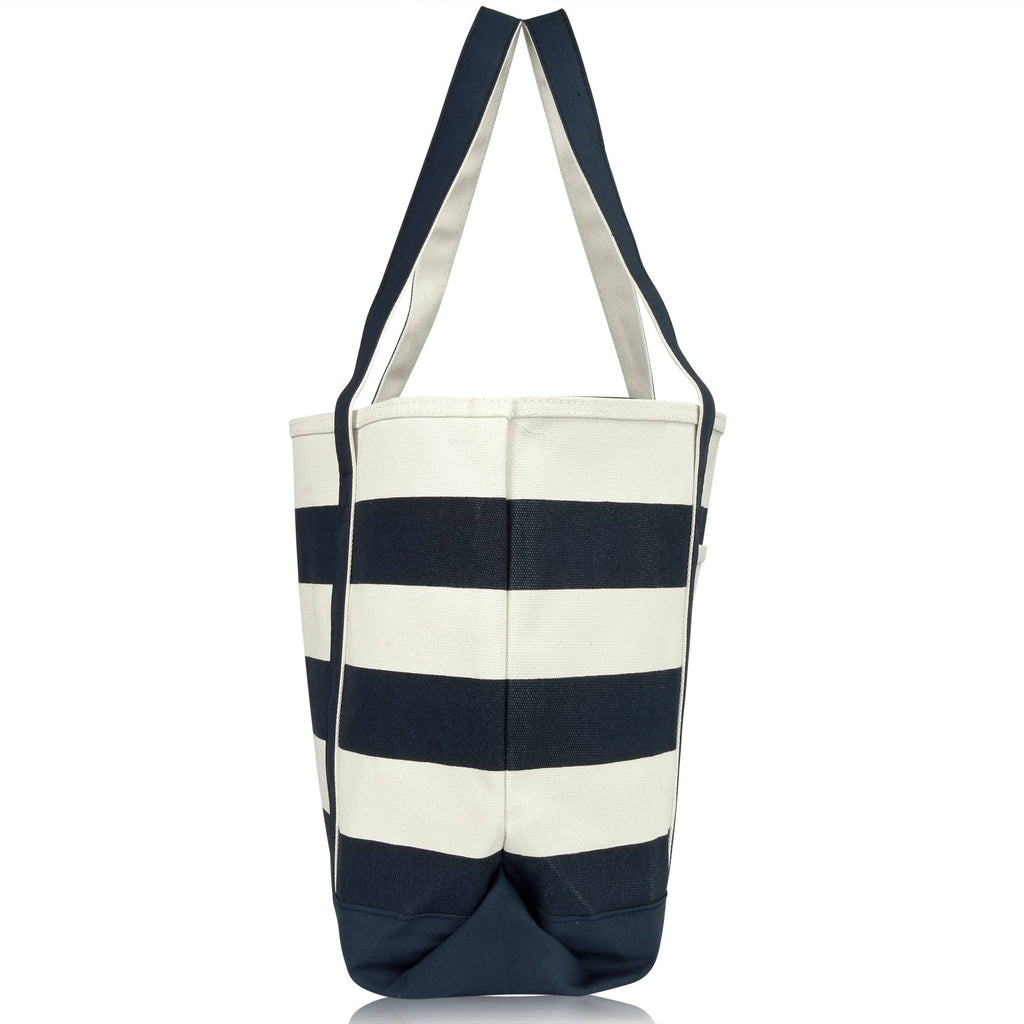 Dalix 23" Premium Striped Tote Bag