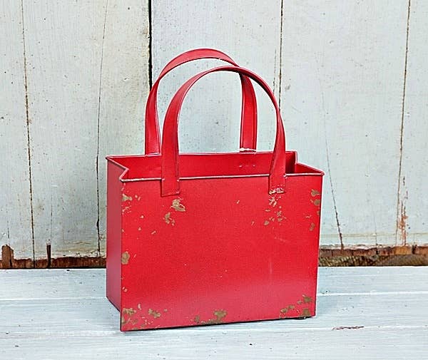 Distressed Metal Tote Bag