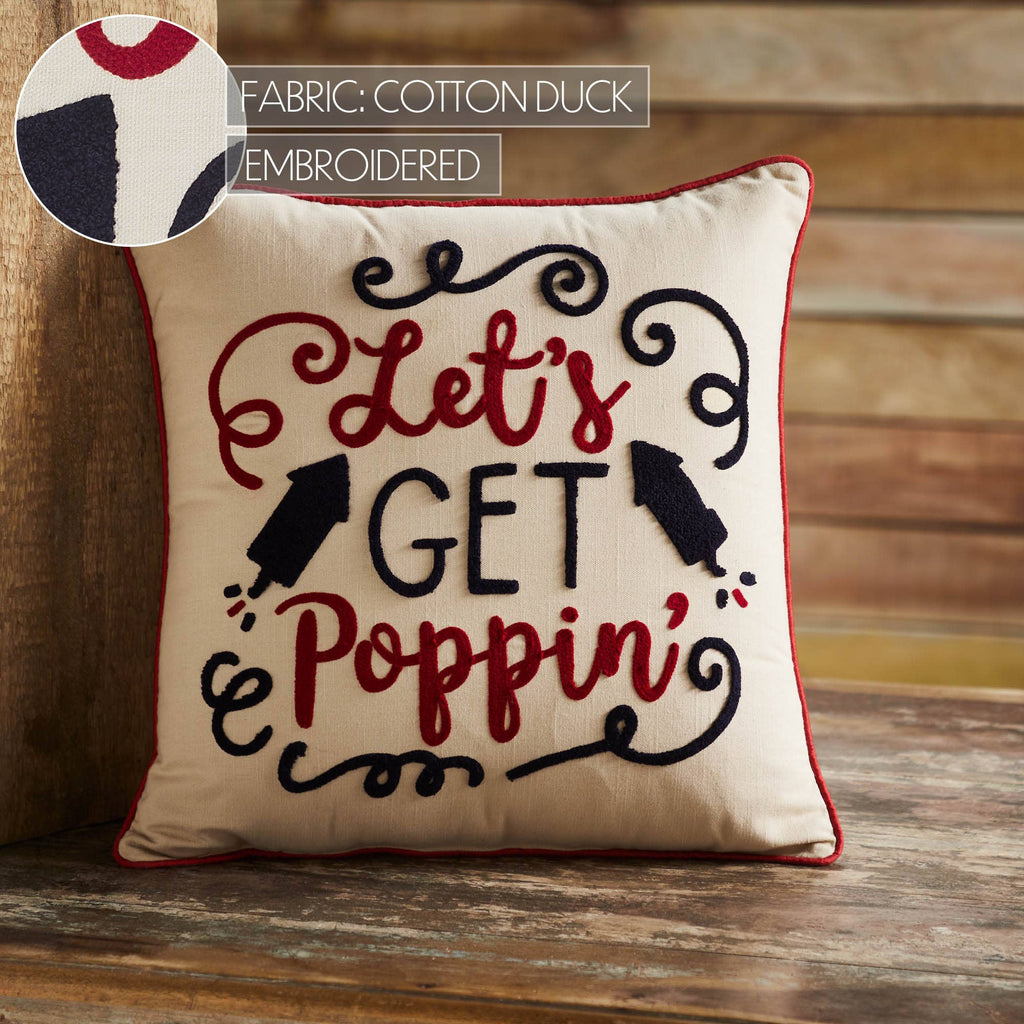 Let's Get Poppin Pillow