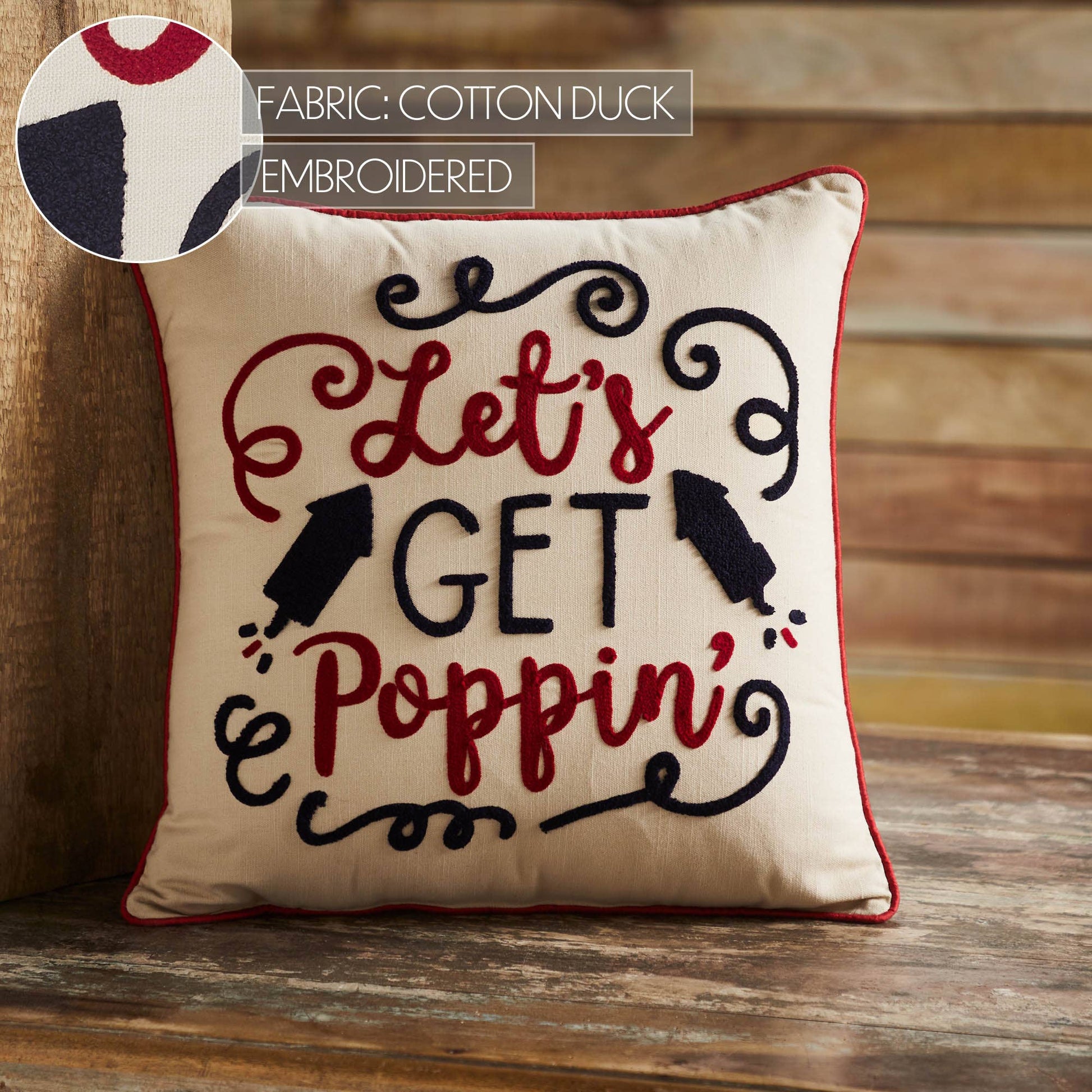 Let's Get Poppin Pillow
