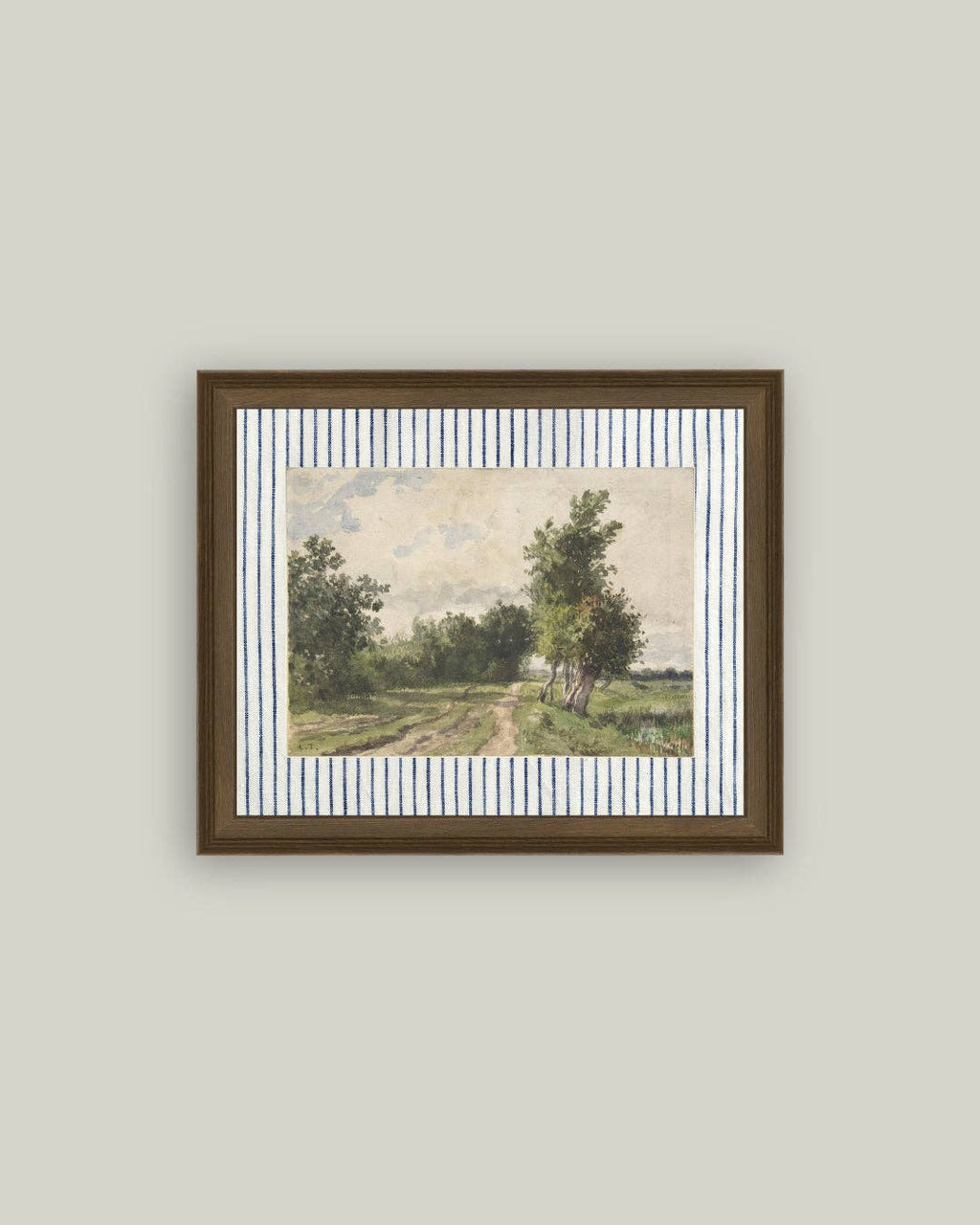 Provence Landscape Framed Antique Art