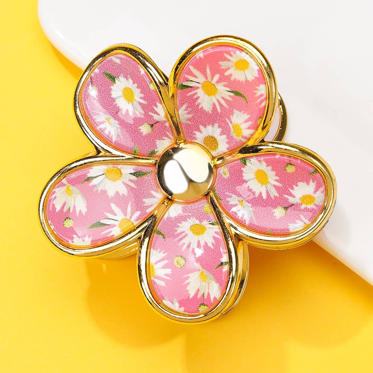 Floral Bloom Hair Claw Clip