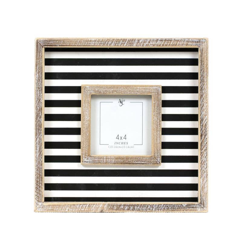 Black and White Stripe Frame