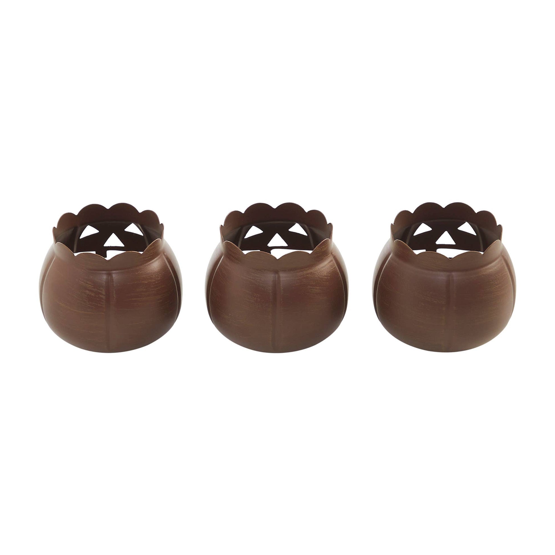 Jack-O-Lantern Candle Holder Bronze