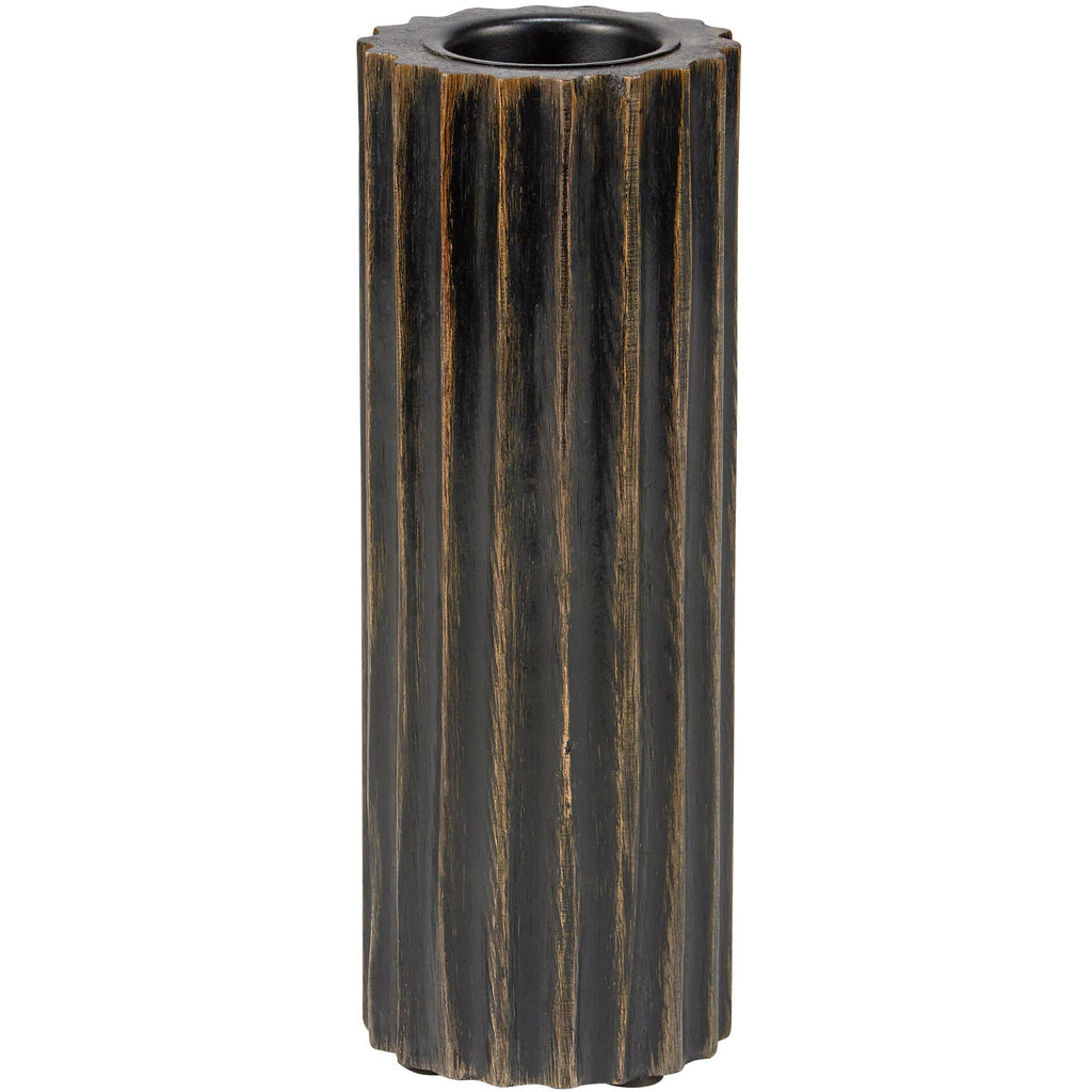 Ribbed Cylinder Candle Holder