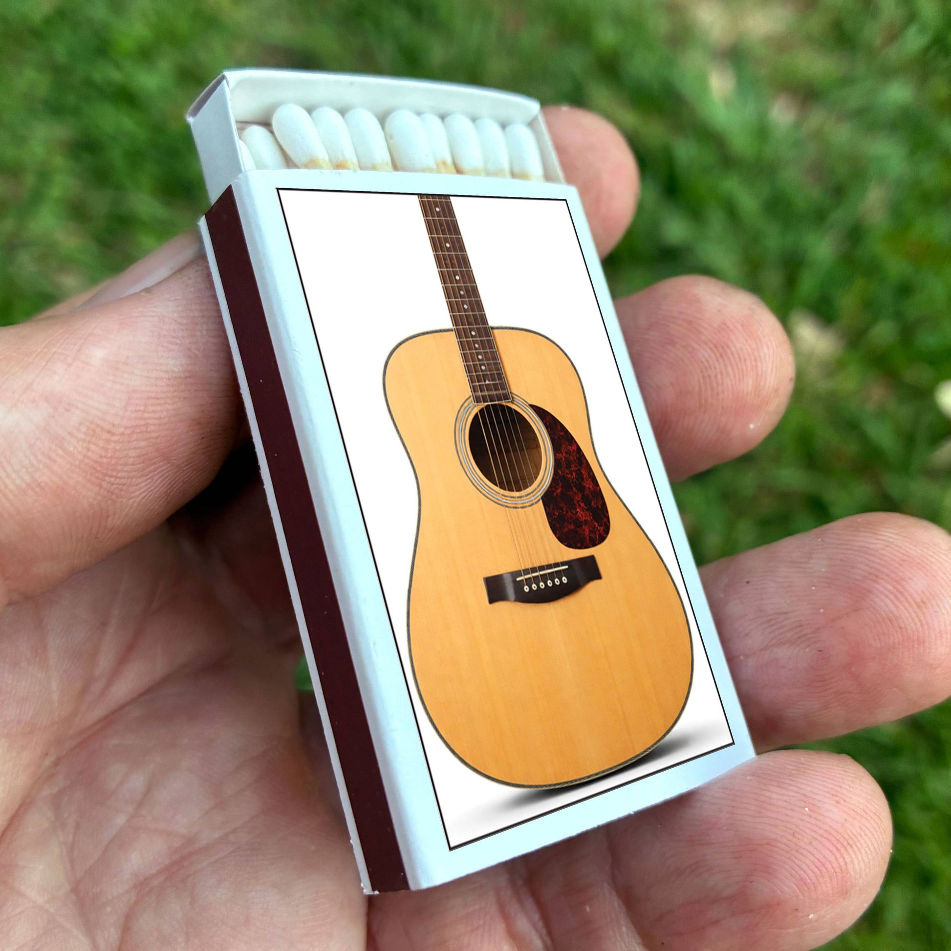 Matches • Acoustic Guitar • Home Decor for Candles & Incense