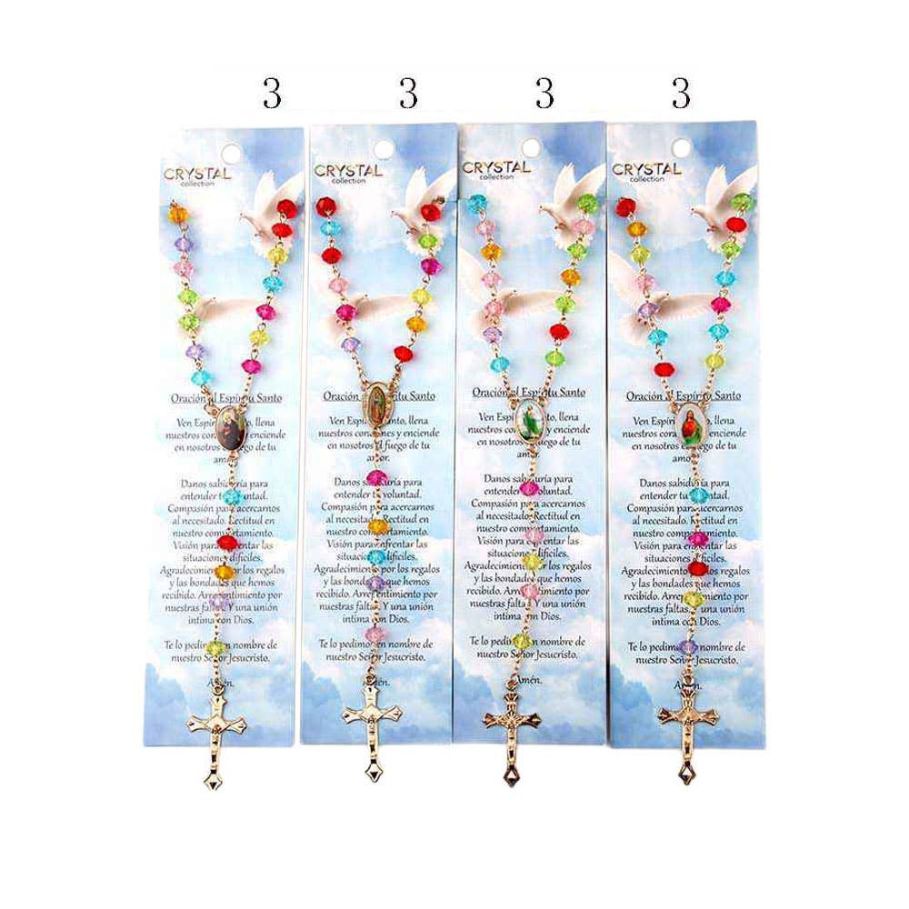 Colorful Beaded Rosary Necklaces