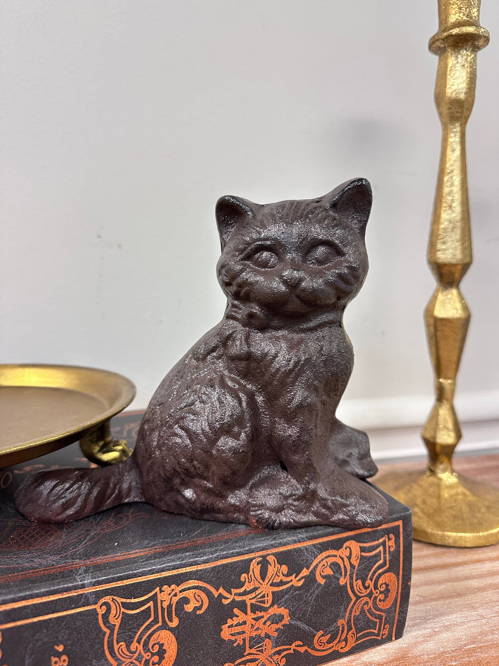 Cast Iron Cat Figurine