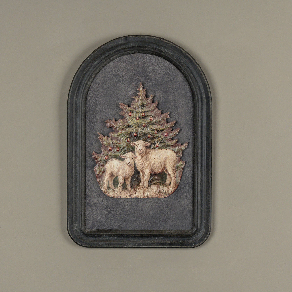 12" SHEEP METAL SIGN