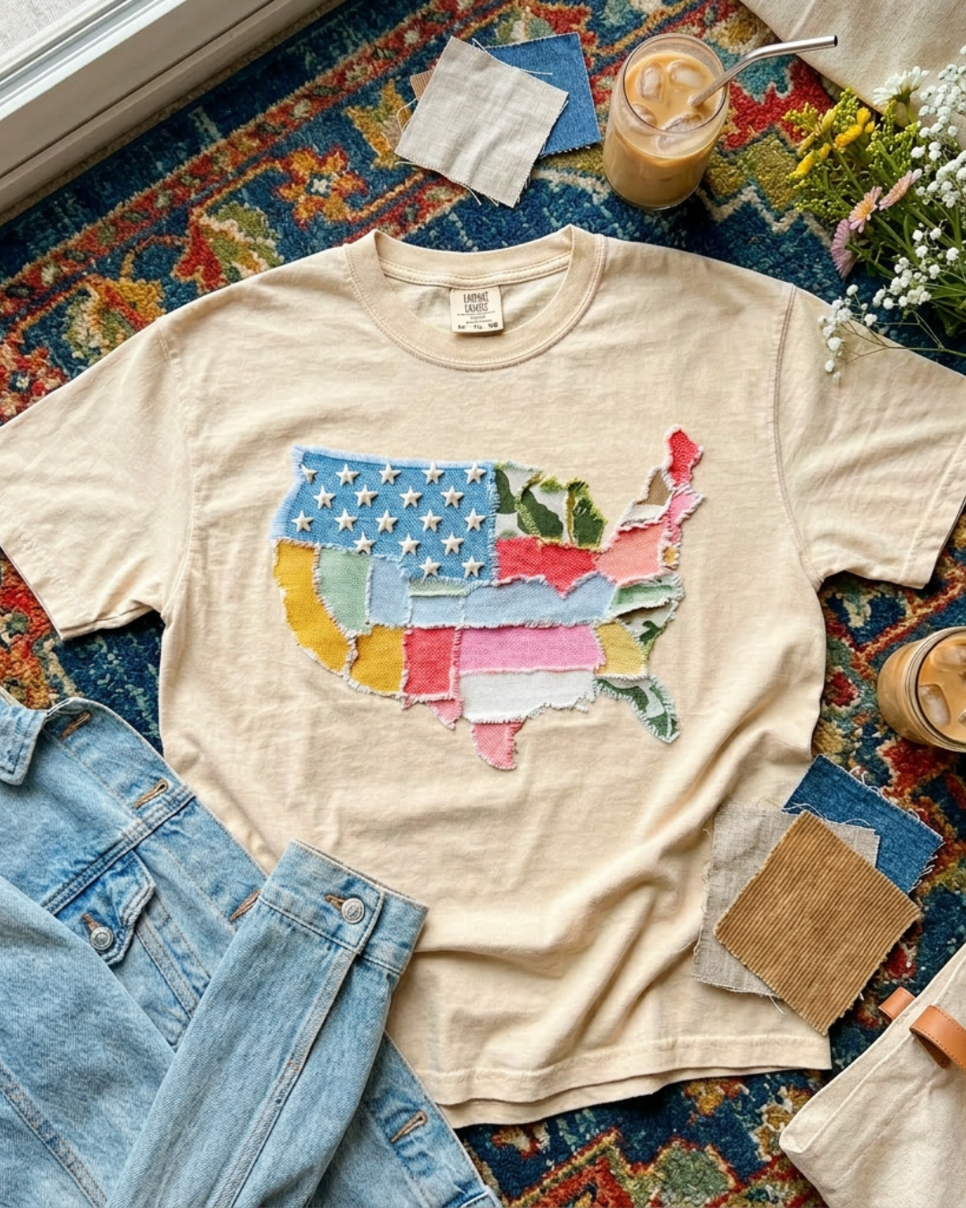 Faux Patchwork USA