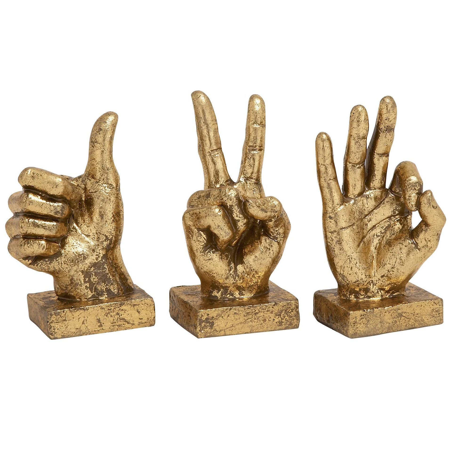 Traditional Gold Polystone Sculpture