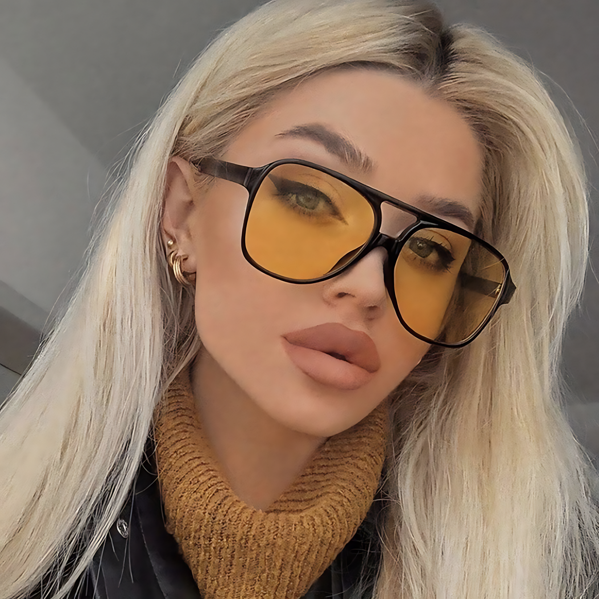 Vintage Double Bridge Aviator Sunglasses_CWASG0113