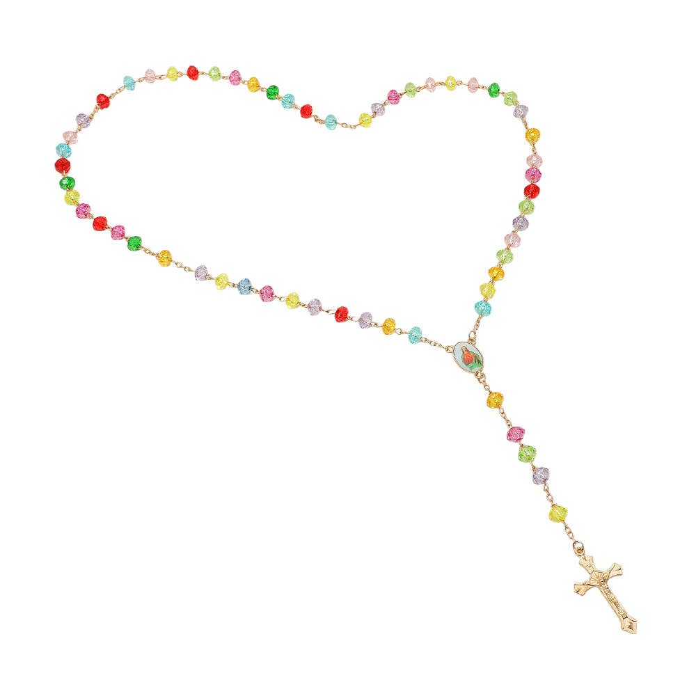 Colorful Beaded Rosary Necklaces