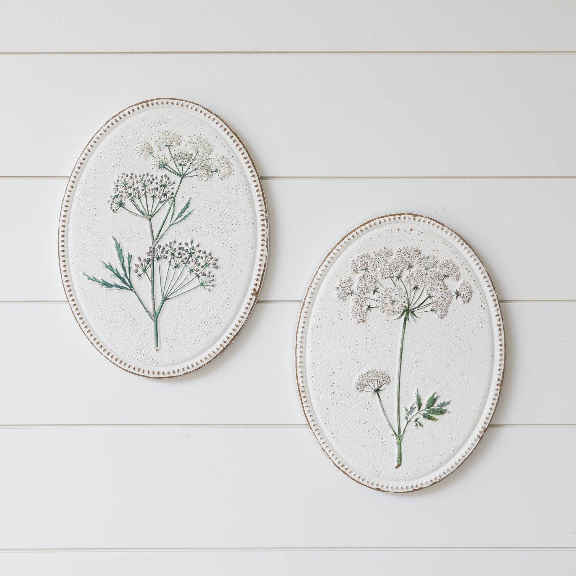 Embossed Queen Anne's Lace Art