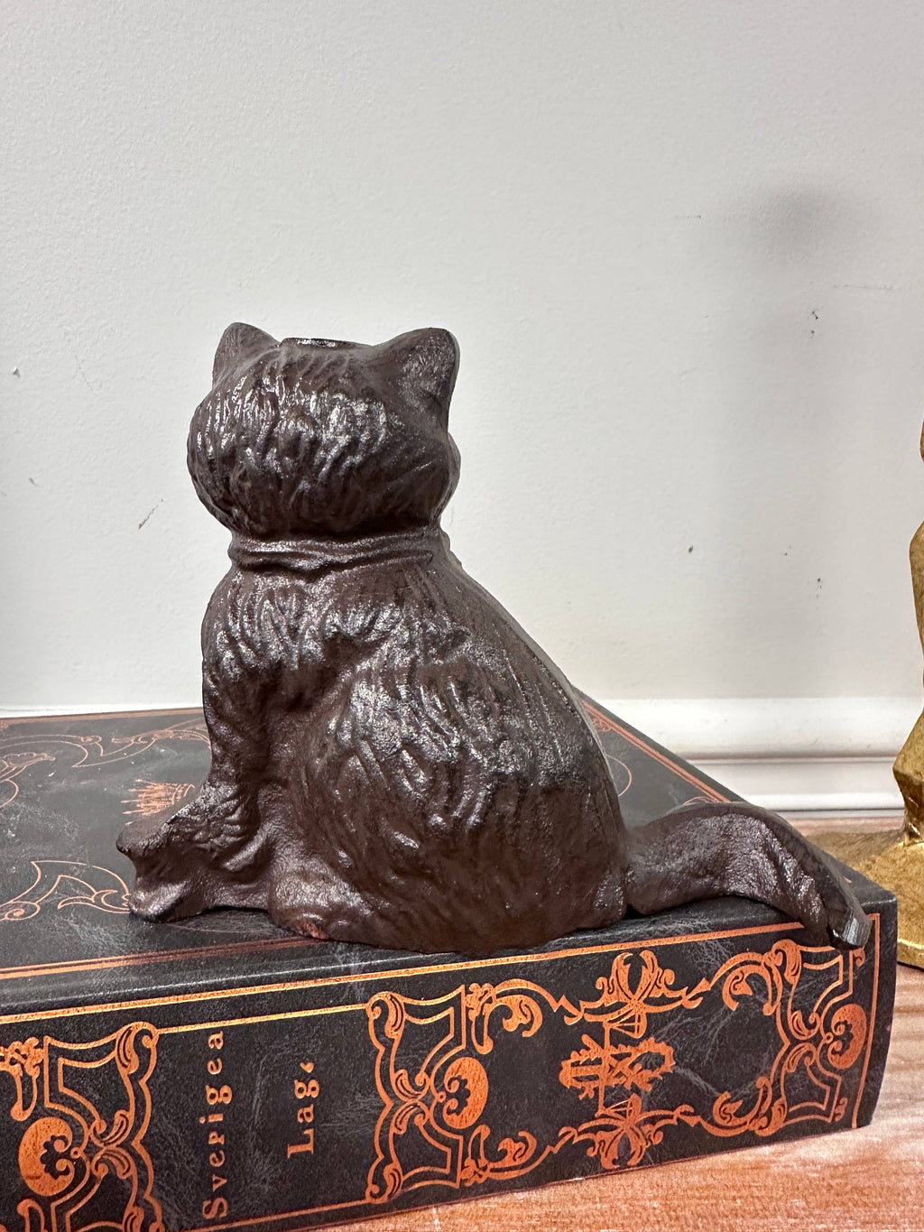Cast Iron Cat Figurine