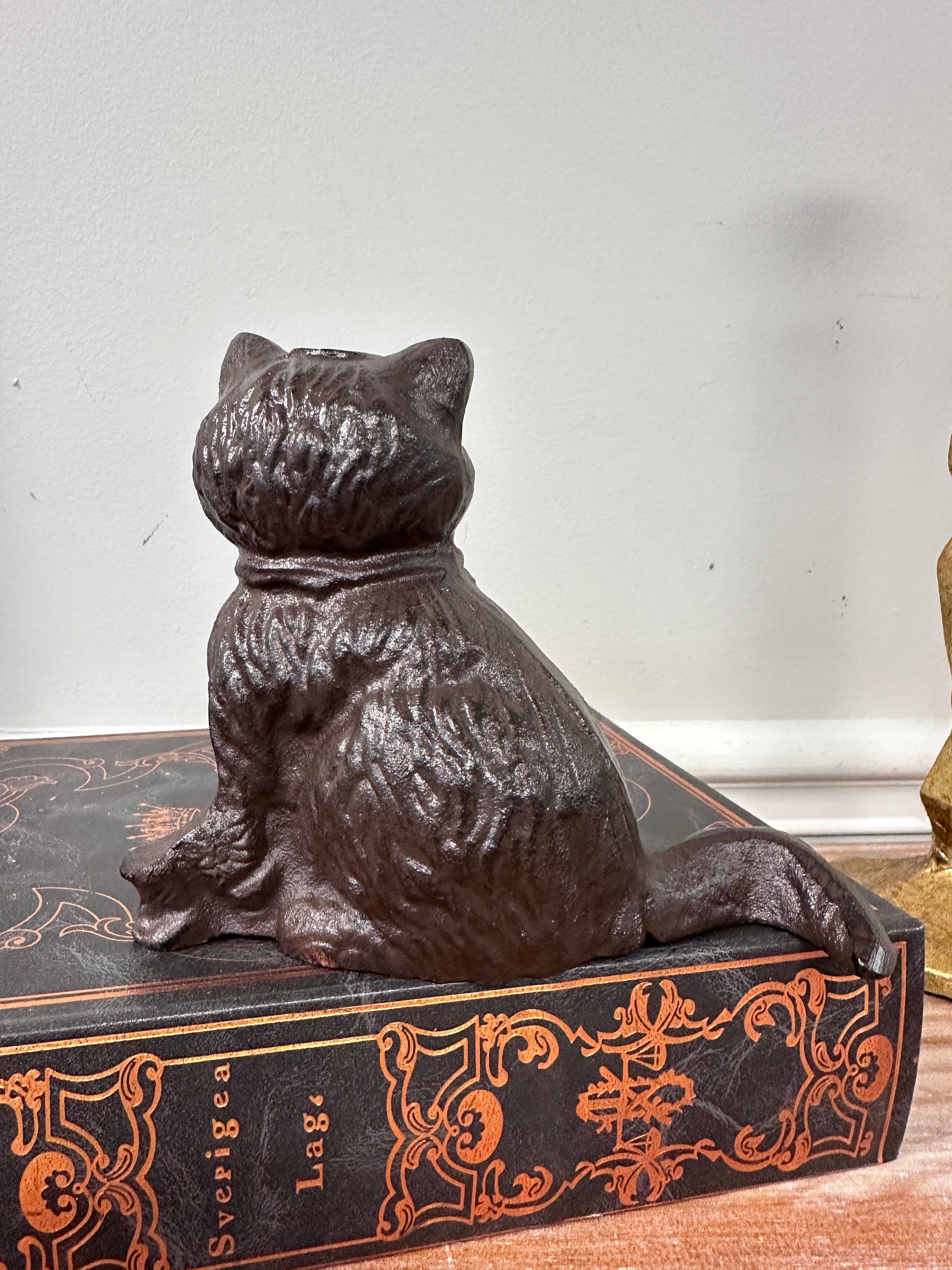 Cast Iron Cat Figurine