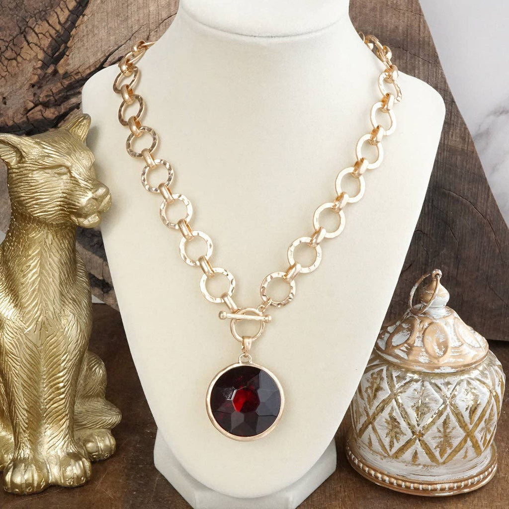 Chunky Ring Chain Necklace