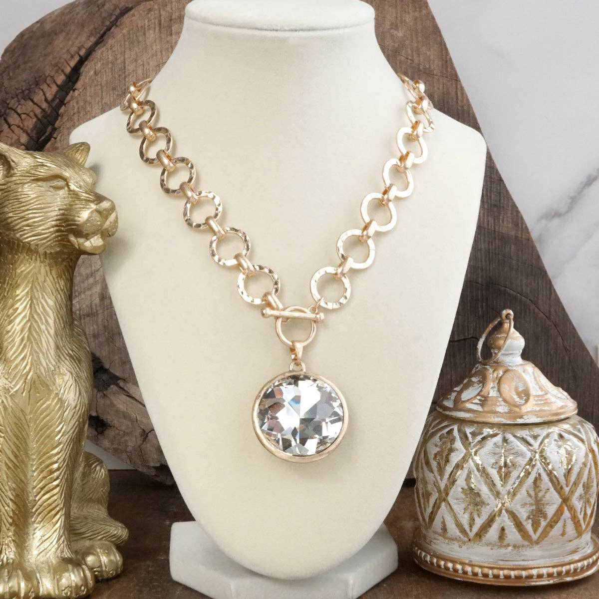 Chunky Ring Chain Necklace