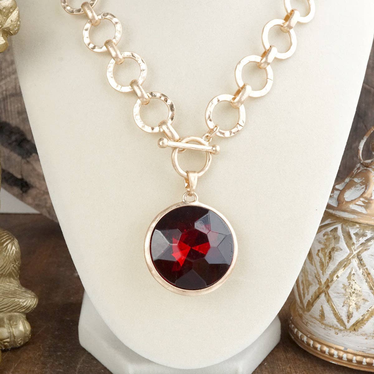 Chunky Ring Chain Necklace