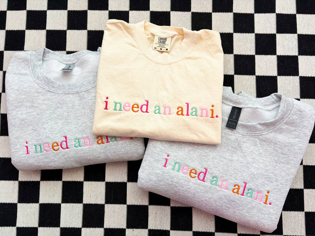 I need a drink Embroidered Tee | Trendy tee, summer tshirt