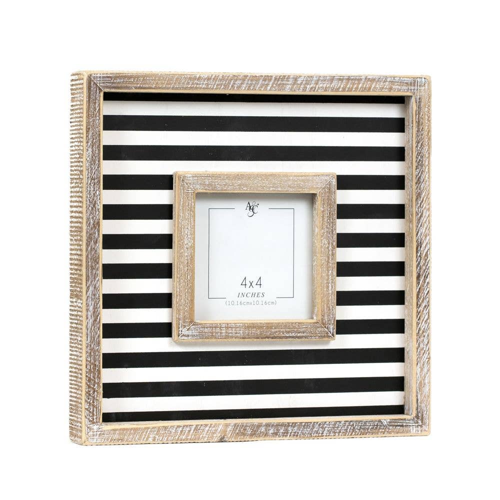 Black and White Stripe Frame