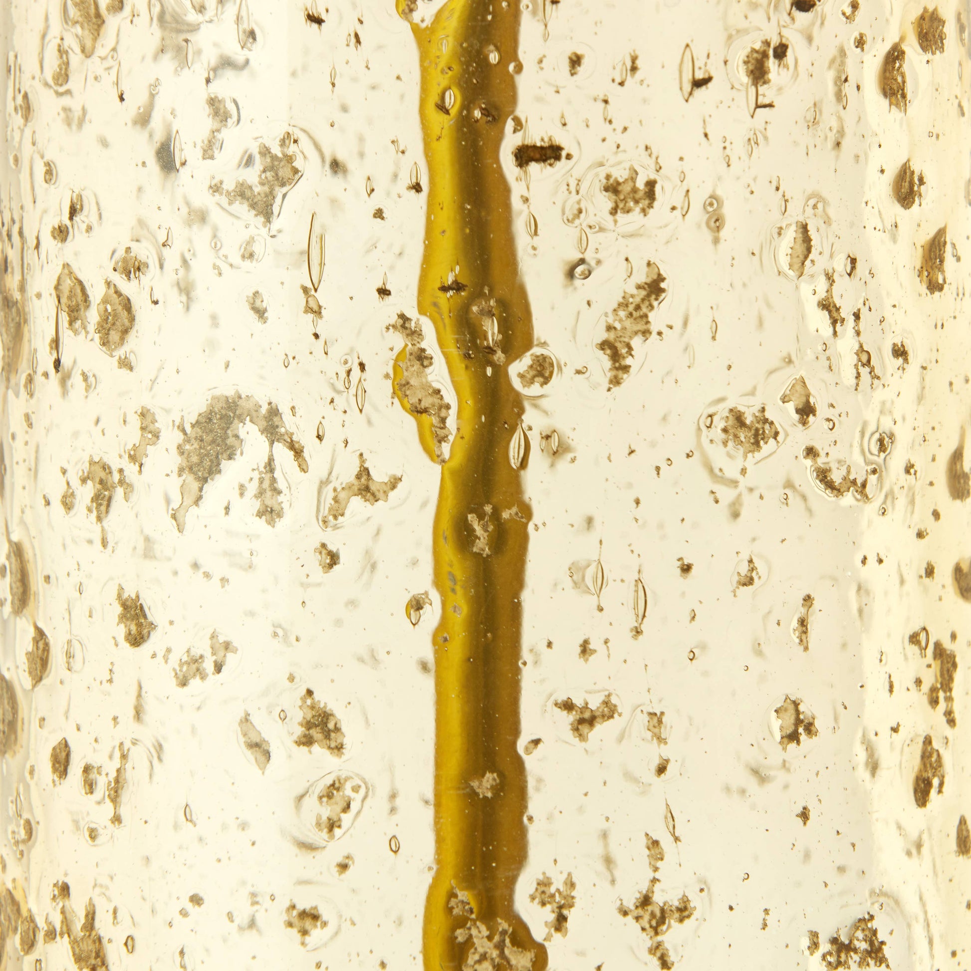 Amber Glass and Metal Table Lamp