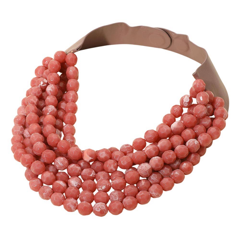 Marbled Layered Necklace