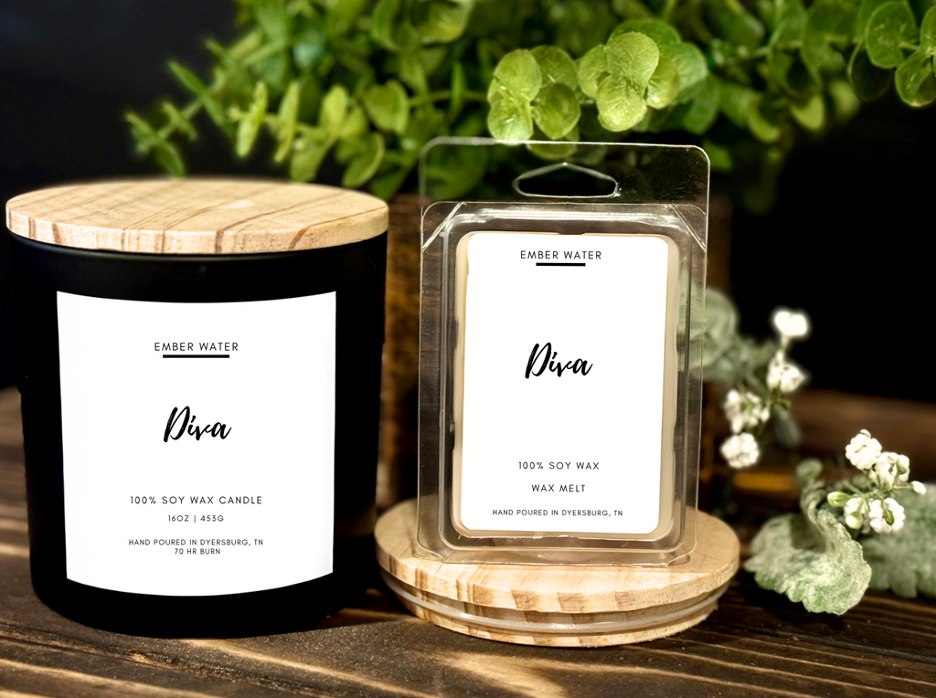 Diva 16 oz 100% Soy Candle 