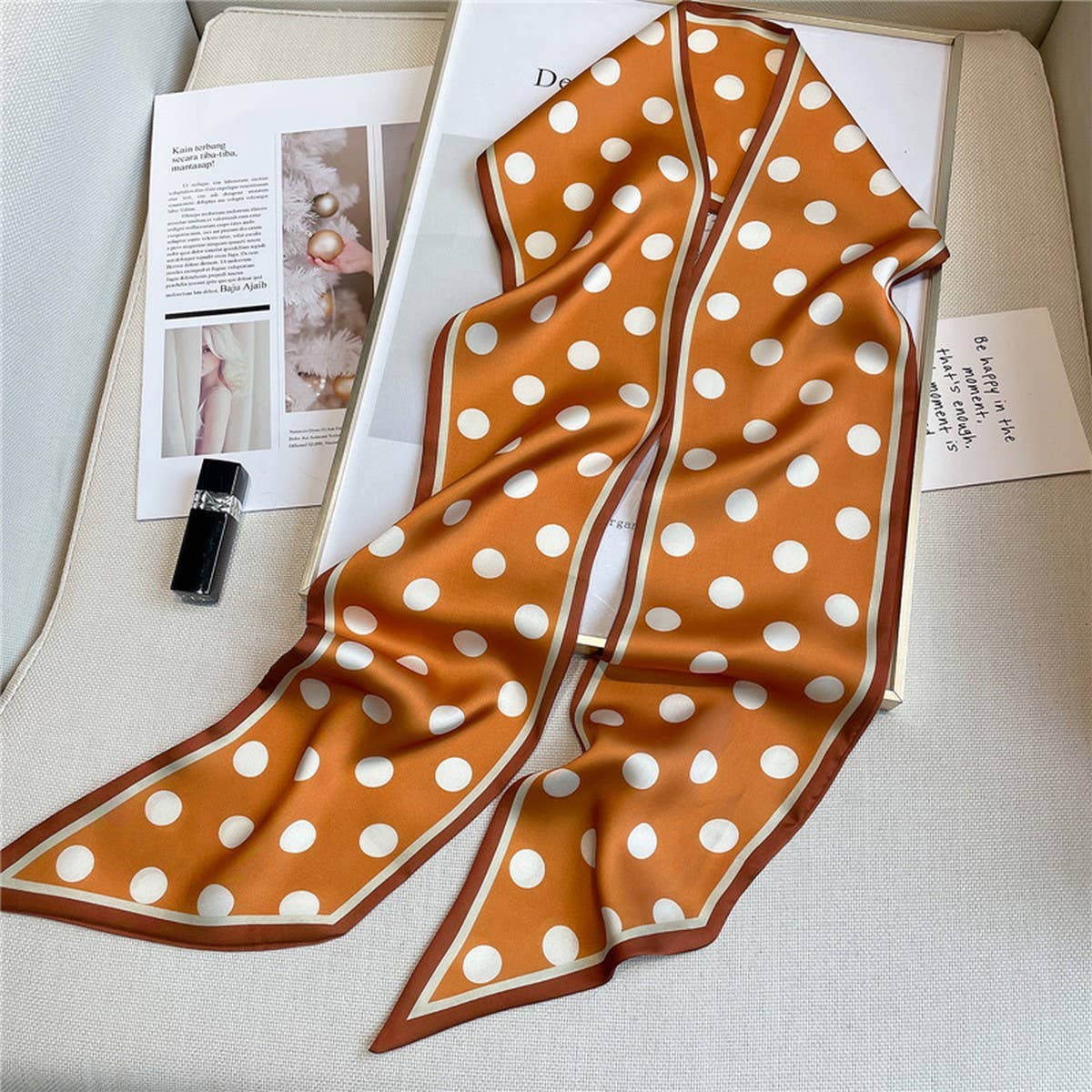POLKA DOT HEAD SCARF