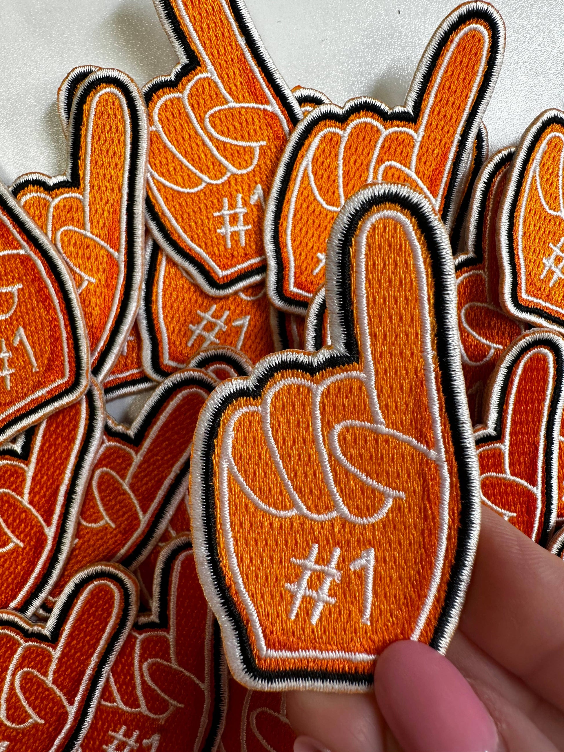 Fan finger, finger patch, fan patch, sports patch, game day