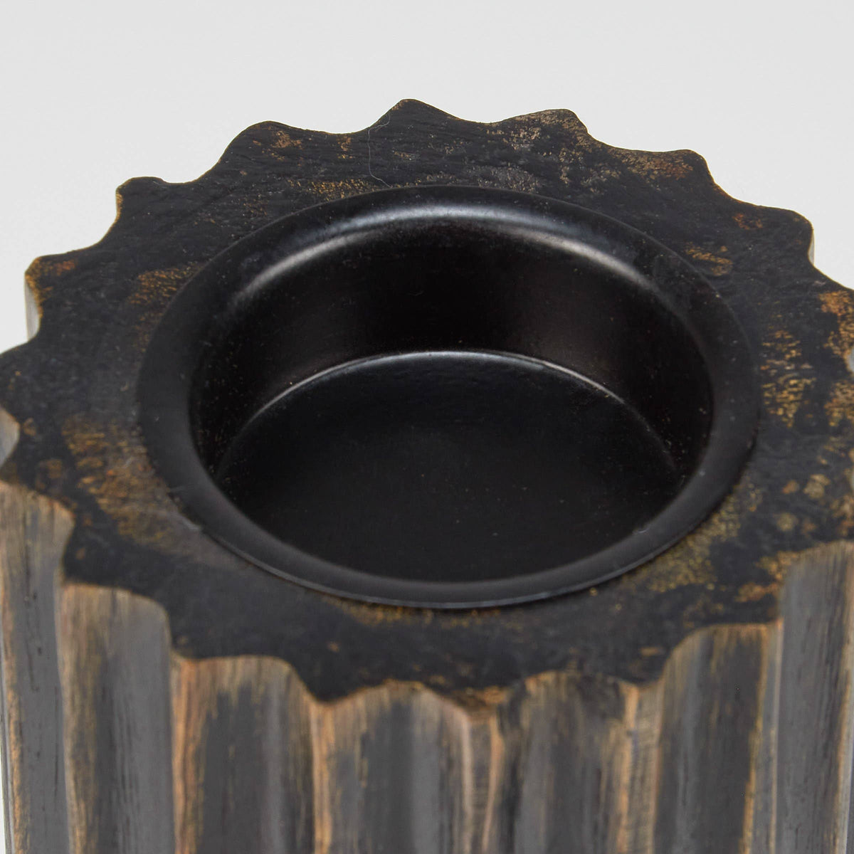Ribbed Cylinder Candle Holder