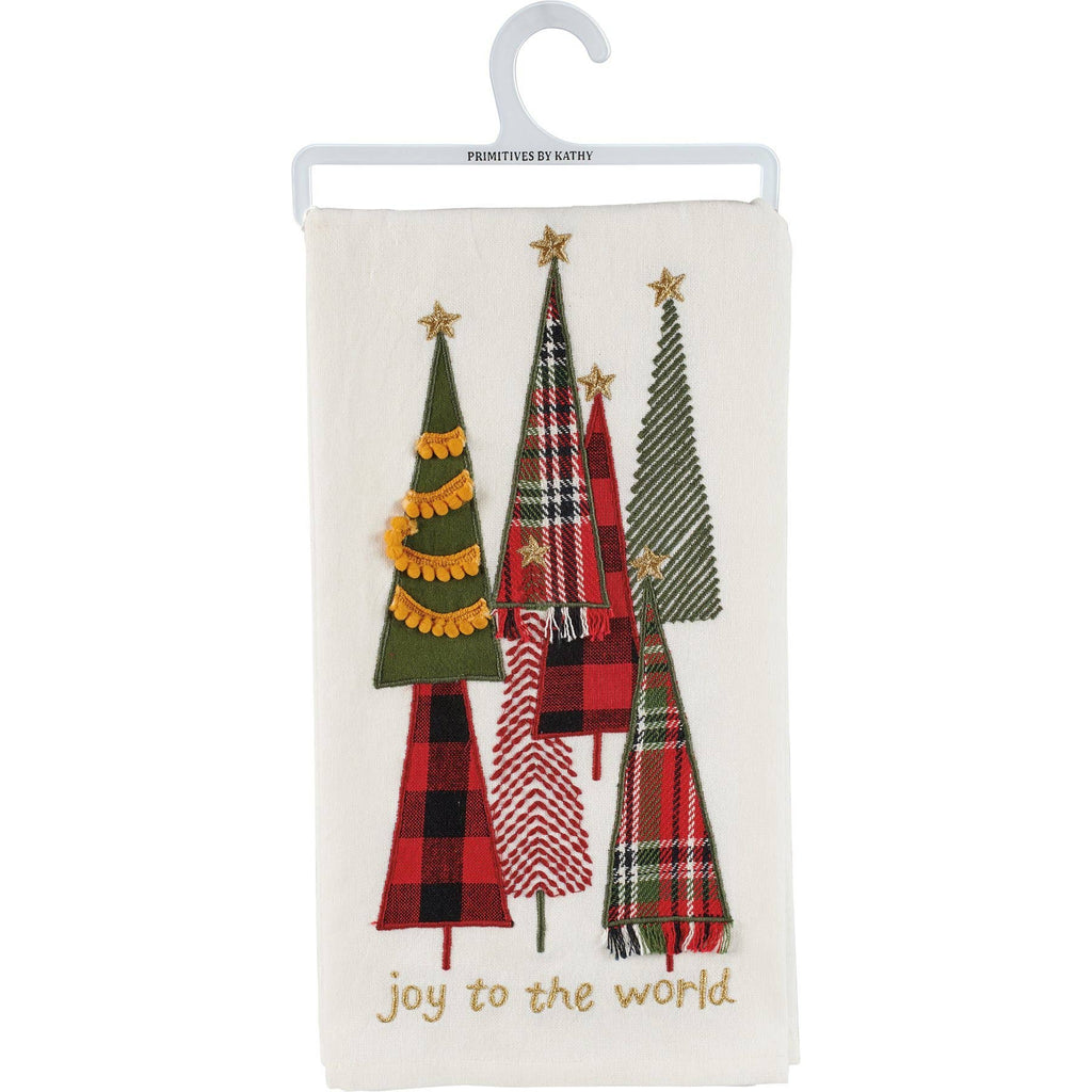 Joy To The World Tree Kitchen Towel
