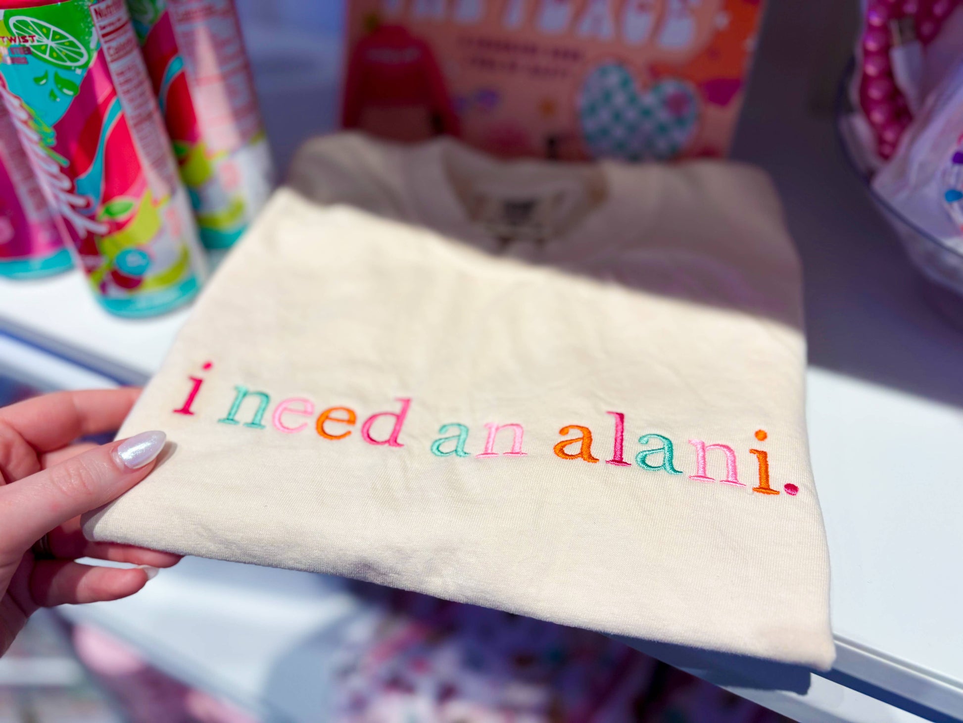 I need a drink Embroidered Tee | Trendy tee, summer tshirt