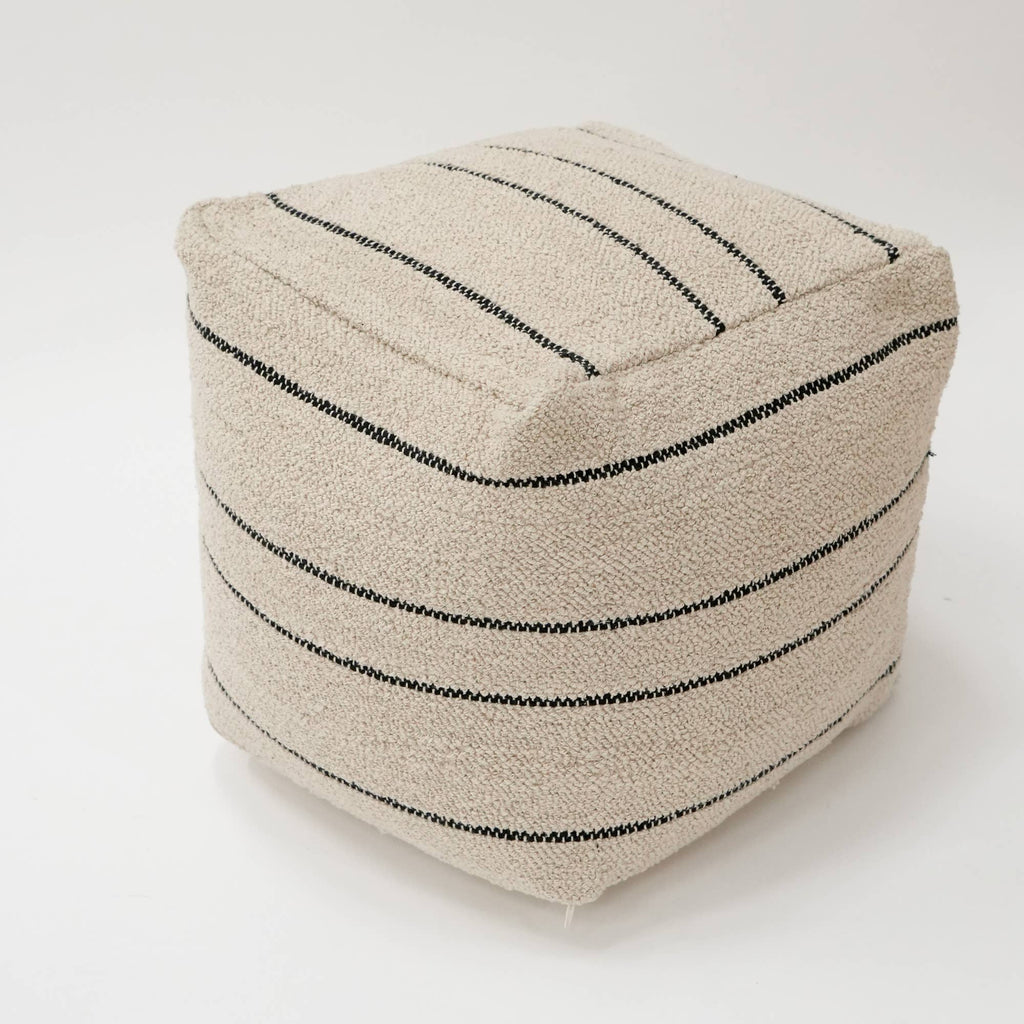 Artisan Weave Pouf, 18"x18"
