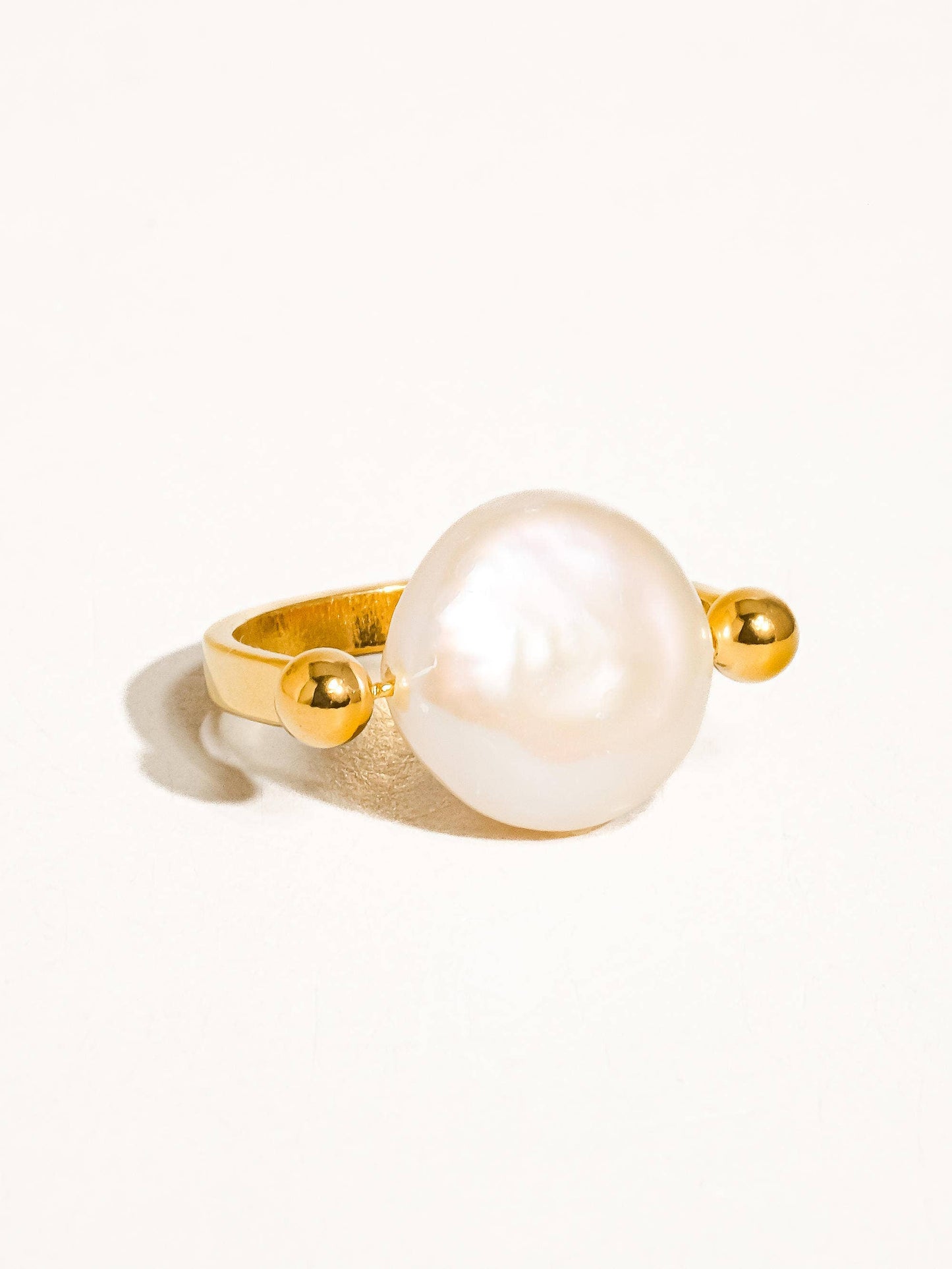 Déodat 18K Gold Non-Tarnish Baroque Pearl Ring