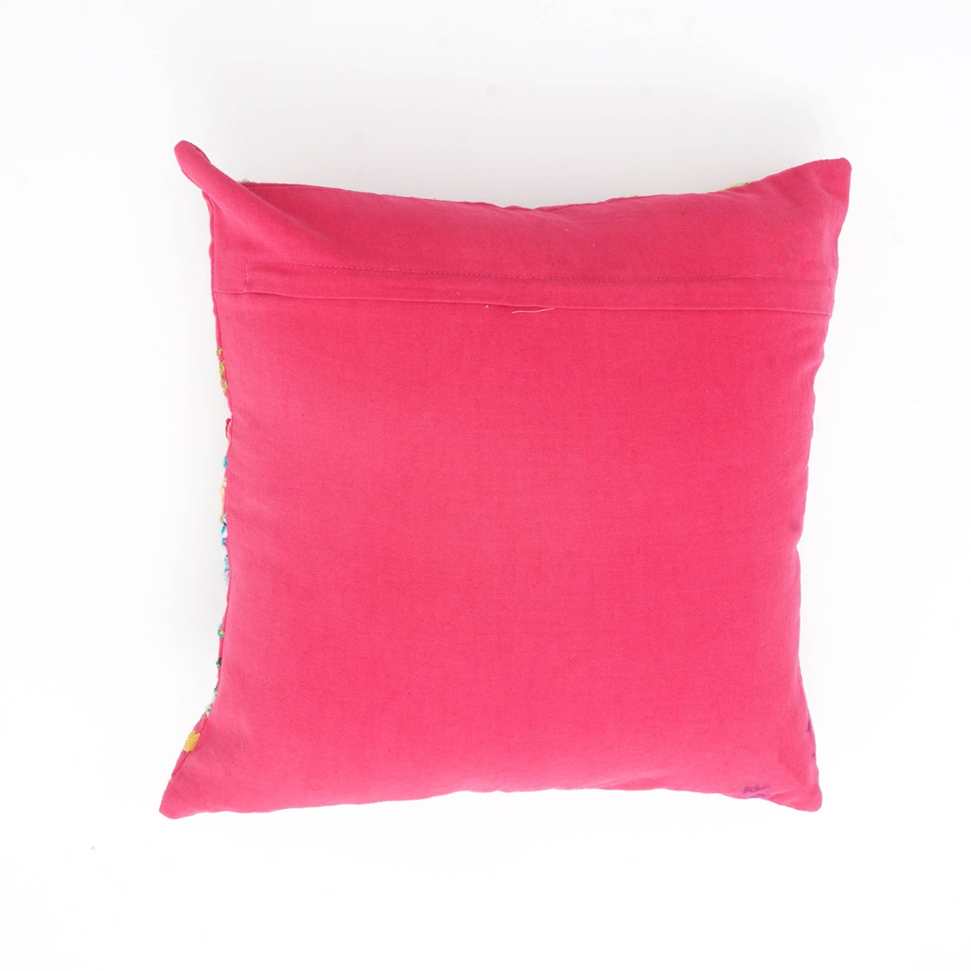 Pink Embroidered Pillow