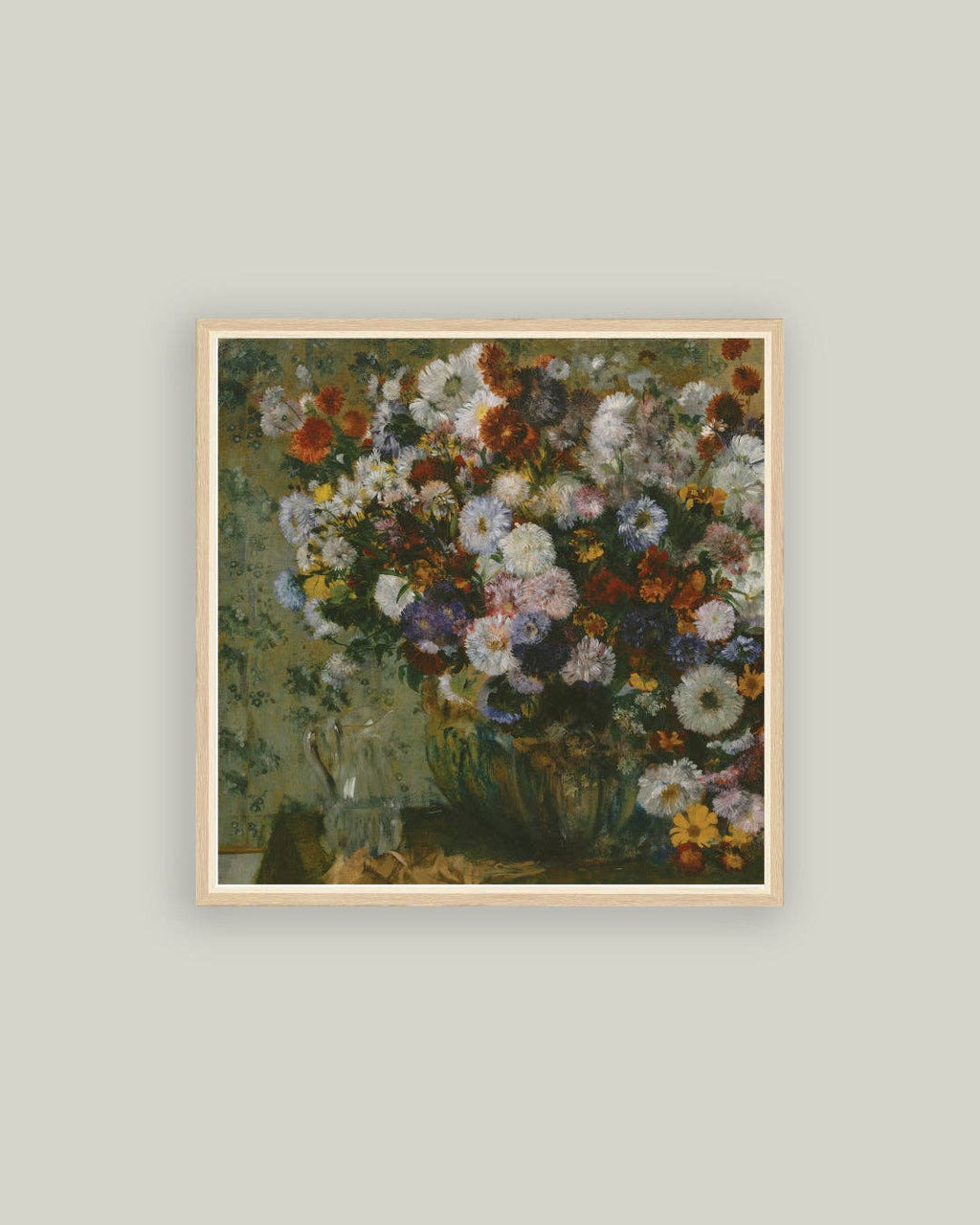 Bright Bouquet Framed Antique Art
